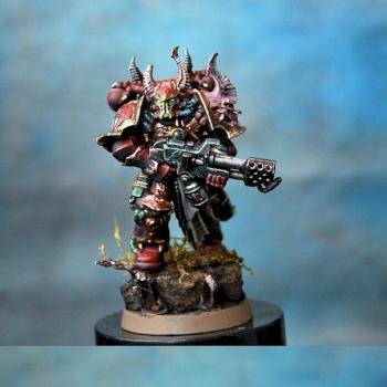 Chaos Space Marines Champion #2 flamer by Purc