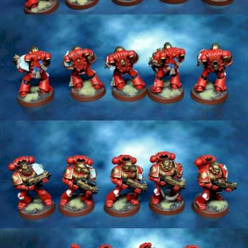 Blood Angels (converted from Dark Vengeance set) by red gobbo