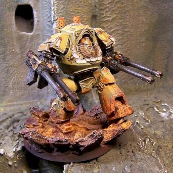 Dreadnought Relic Contemptor (Imperial Fists) by philydorf