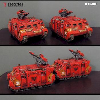 Blood Angels Razorback Squadron by RYCHU666