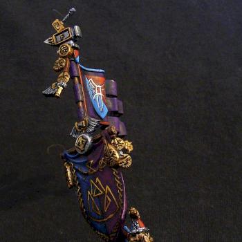 Karag Dum Dwarf Warrior Standard Bearer by HodRod