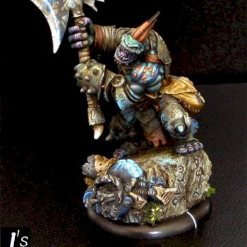 J's Troll Axer Hordes Trollbloods GenCon 2009 Bronze by espa777