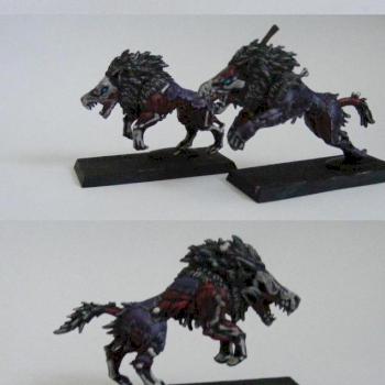 Vampire Counts Dire Wolves by Sergeant Tippi