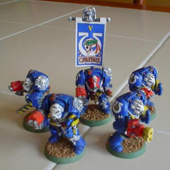 Ultramarines Terminator Squad by cygnus46