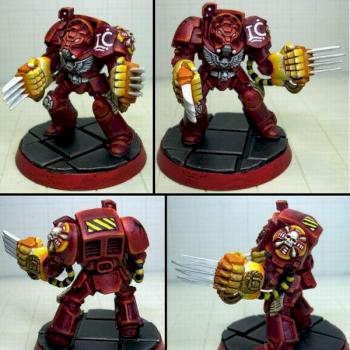 Blood Angel Terminator 04 (Space Hulk) by CaelynTek