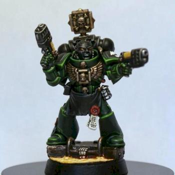 Salamander Space Marine Vet. Sgt. by jahminis