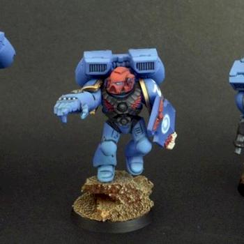 Space Marines Ultramarines Assault squad by Cliff1995