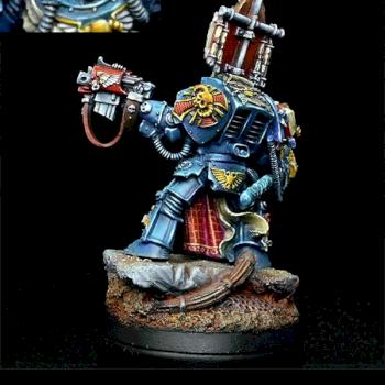 Space Marine Librarian in Terminator Armour by bane3d