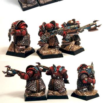 CHAOS DWARF INFERNAL GUARD WITH FIREGLAIVES by Toadpainter