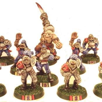 Corounne Crusaders Human Blood Bowl Team by Lou Rollins