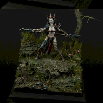 Vanys, Dark Elf Blood Priestess by HonourGuard