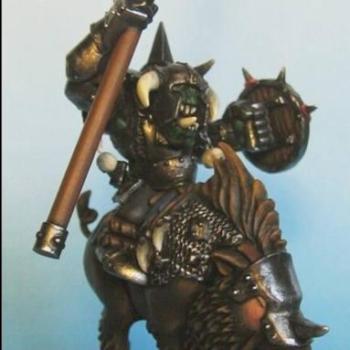 Black Orc on Boar - painted by Bizon