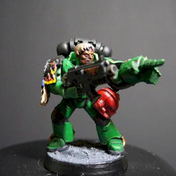 Sergeant of a Salamanders tactical Troop by Onehanded