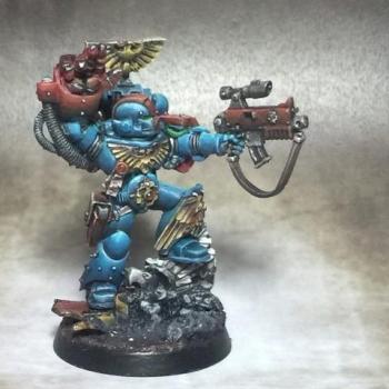 Space Marine Captain 3rd Company Ultramarine Chapter by Elkantar