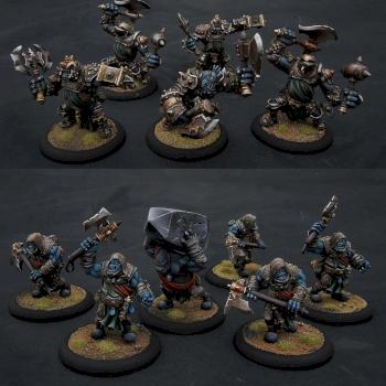 Trollkin Champions, Warders and Krielstone Bearers by Jolly Roger Studio