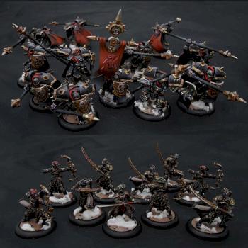 Khador Iron Fangs, Black Dragons and Nyss Hunters by Jolly Roger Studio