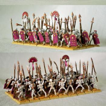 Tomb Kings Skeleton Warriors by Anolecrab