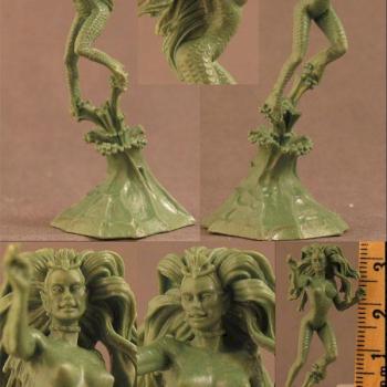 Dark Sword Miniatures - Parkinson Masterworks - New Sea Nymph Green By Tom Meier by DarkSwordMiniatures