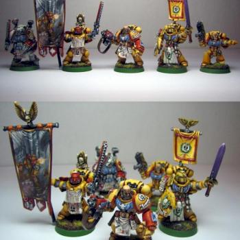 Imperial Fist Command Squad by Komrad