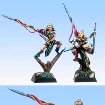 Wood Elves War Dancer Command by MClimbin