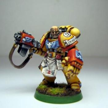 Imperial Fist Veteran Sergeant by Komrad