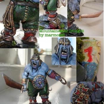 Ogre Irongut of the Mountaineater Tribe - Almost Finished by Bill