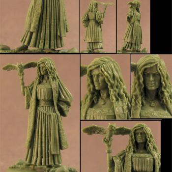 Dark Sword Miniatures Woman with Owl by Tom Meier by DarkSwordMiniatures