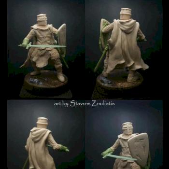 Templar Knight 54mm by Stavros Zouliatis