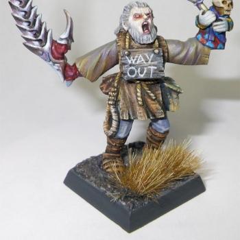 Mordheim Witch Hunters Zealot Mutant, kitbashed conversion by Hamish Longstride