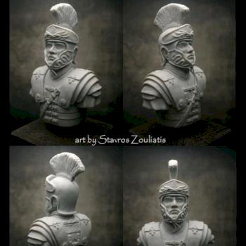 Praetorian Guardsman bust by Stavros Zouliatis