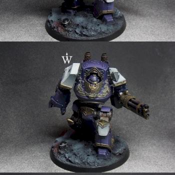 Emperor's Children Contemptor Dreadnought by WarmasterPainting