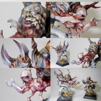 Beastmen Ungor Raider Mutant, kitbashed conversion by Hamish Longstride