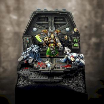 Chaos Space Marines Sorcerer - Diorama by Ceron