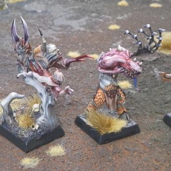 Mordheim Beastmen Ungor Mutants, kitbashed conversions by Hamish Longstride