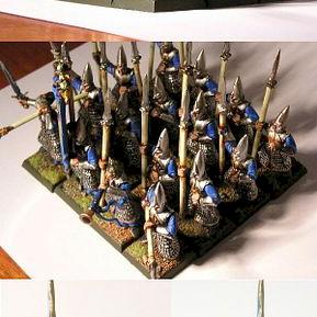 Hig elf spearmen regiment by matthew5276