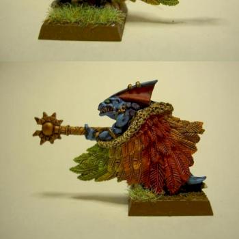 Skink cheif with feather cloak by Tellos