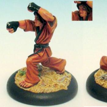 Kado, karate fighter (converted into a Dawn Caste Solar Exalted) by Selya