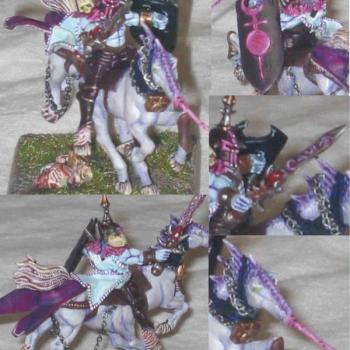 Slaanesh Champ on Steed of Slaanesh by diablos1980