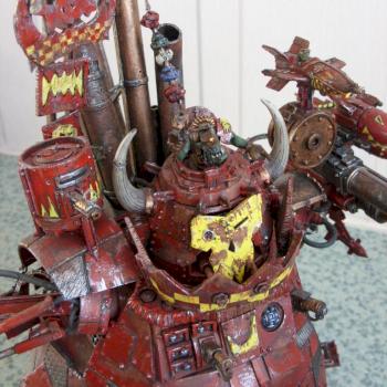 evil sunz ork stompa - head close up by ronny