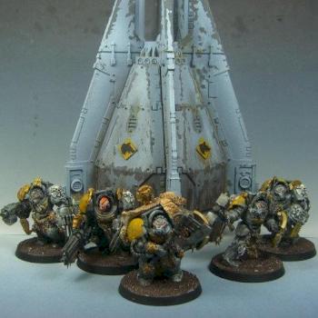 Space Wolves Terminatoren mit Drop Pod by Dicemaster