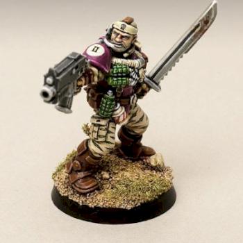 Red Hunters Space Marine Scout by multibarrelled