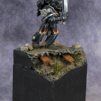 Legion of the Damned Space Marine with sword by smok