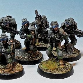 Elysian Drop Troop Squad 1 by Wickedcarrot