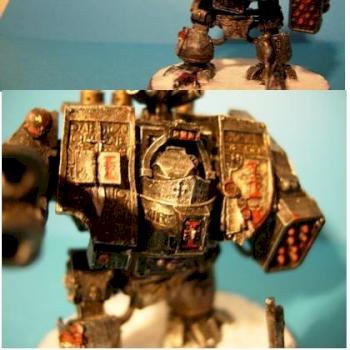 grey knights dreadnought by Fuzzbuket