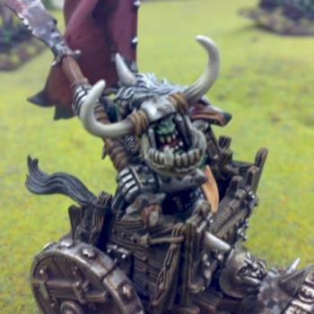 Converted Orc Warboss on Chariot by kram130