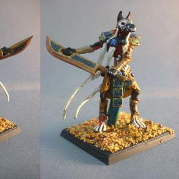 Tomb King with Jackal head by copperchange