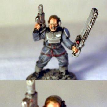 Imperial Guard Cadian Shock Troop Sergeant by Calavera