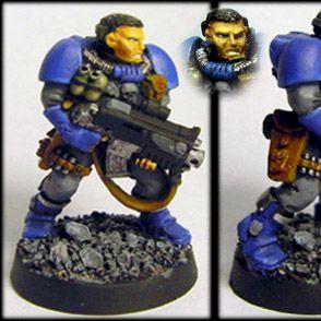 Space Marine Scout /w bolter by Gabekun