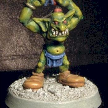 Goblin Chainsaw for Bloodbowl by Yom