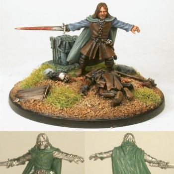 Aragorn and Lurtz by SJB